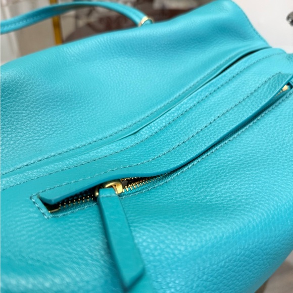 🥳🥳 HOST PICK 🥳🥳  Vera Bradley Aqua Satchel - Picture 5 of 8